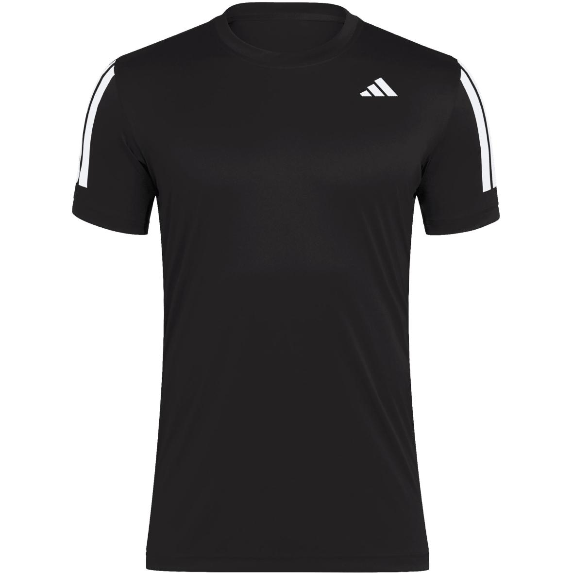 adidas Club Tennis Climacool 3-Streifen Herren T-Shirt ( Schwarz M Größe,)