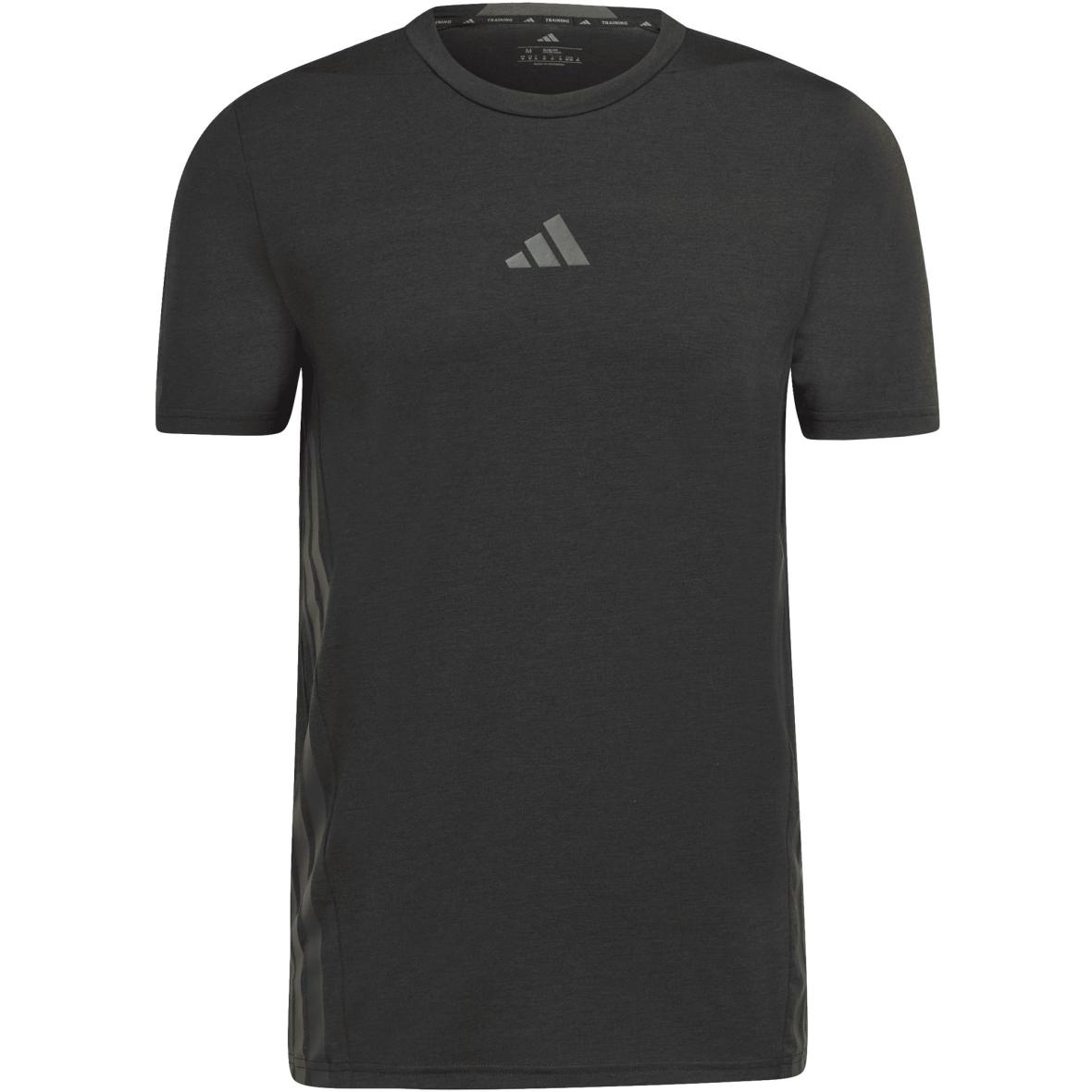 Designed for Training 3-Streifen Herren T-Shirt Schwarz_000__BLACK | XL