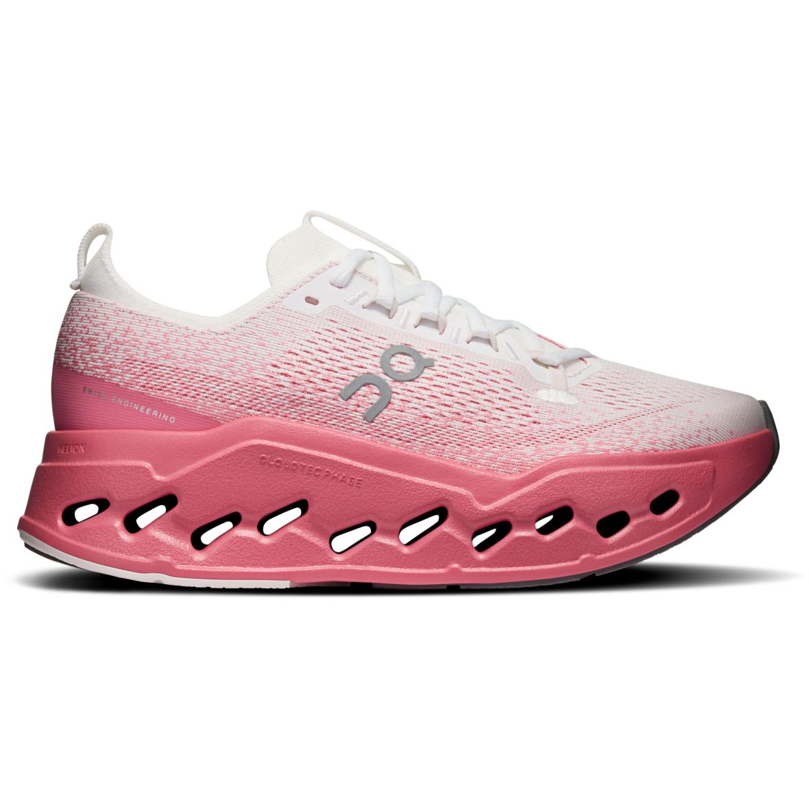 Cloudsurfer Max Damen Laufschuhe Beere_5076__WHITE / CAMELLIA | 40,5