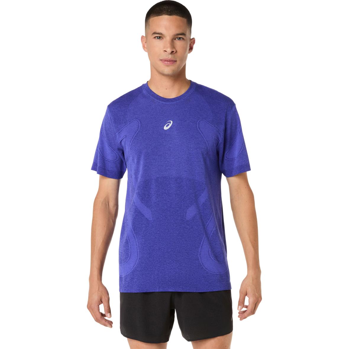 Road Seamless  Herren Laufshirt Blau_403__COBALT BURST/EGGPLANT | M