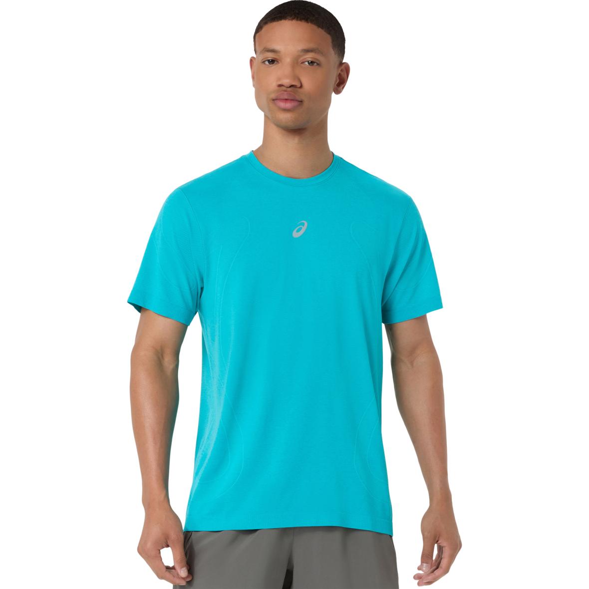 Road Seamless  Herren Laufshirt Türkis_405__ENERGY AQUA | S