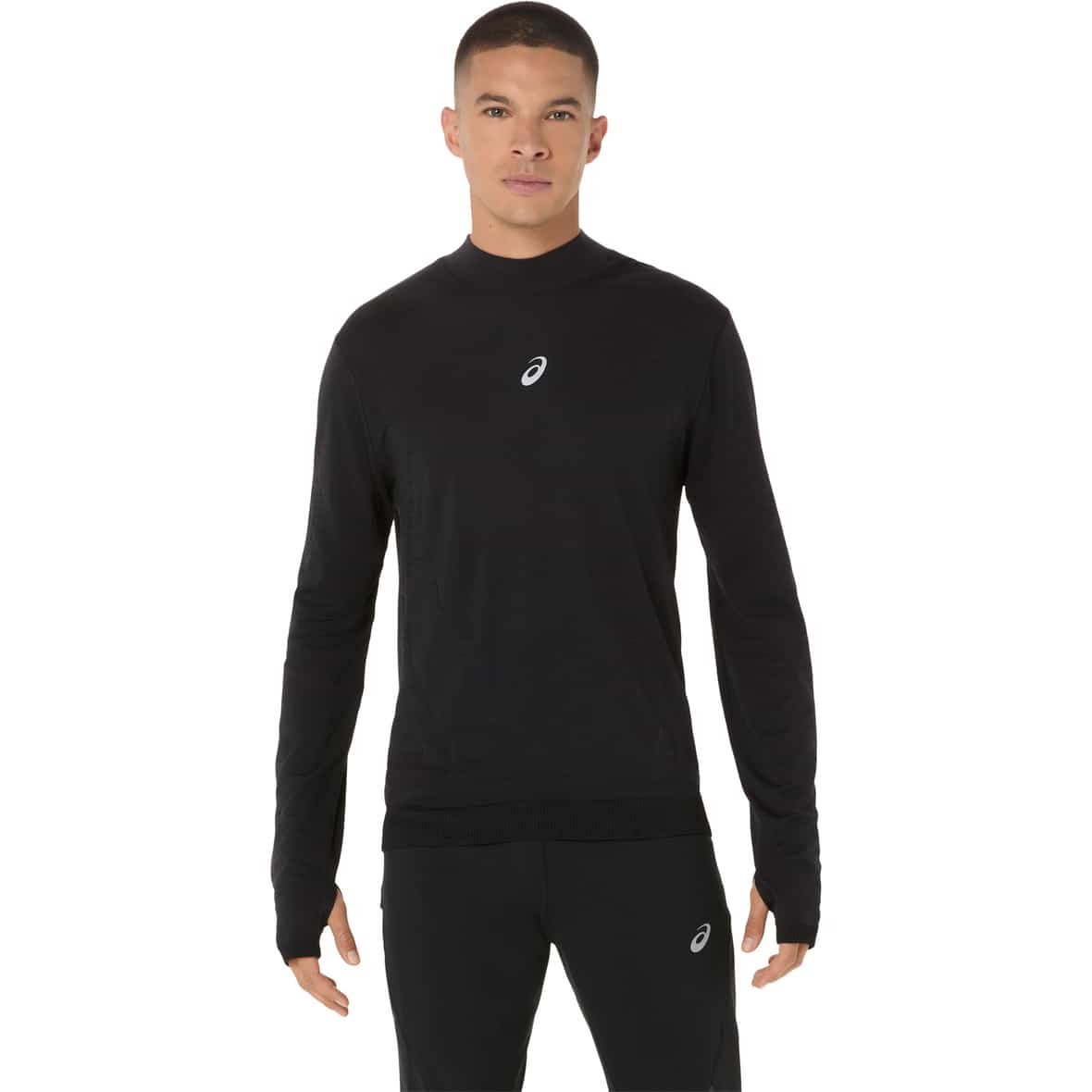 Road Winter Top Herren Laufshirt Schwarz_001__PERFORMANCE BLACK | M