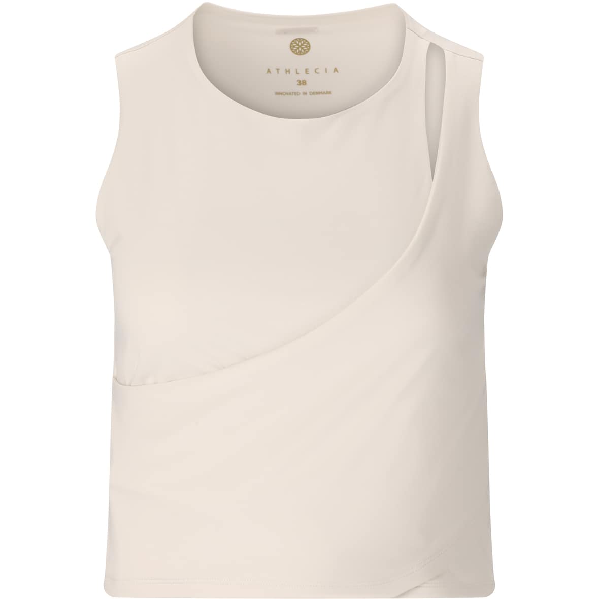 Aisari Yoga Crop Damen Tanktop Beige_1207 | 36