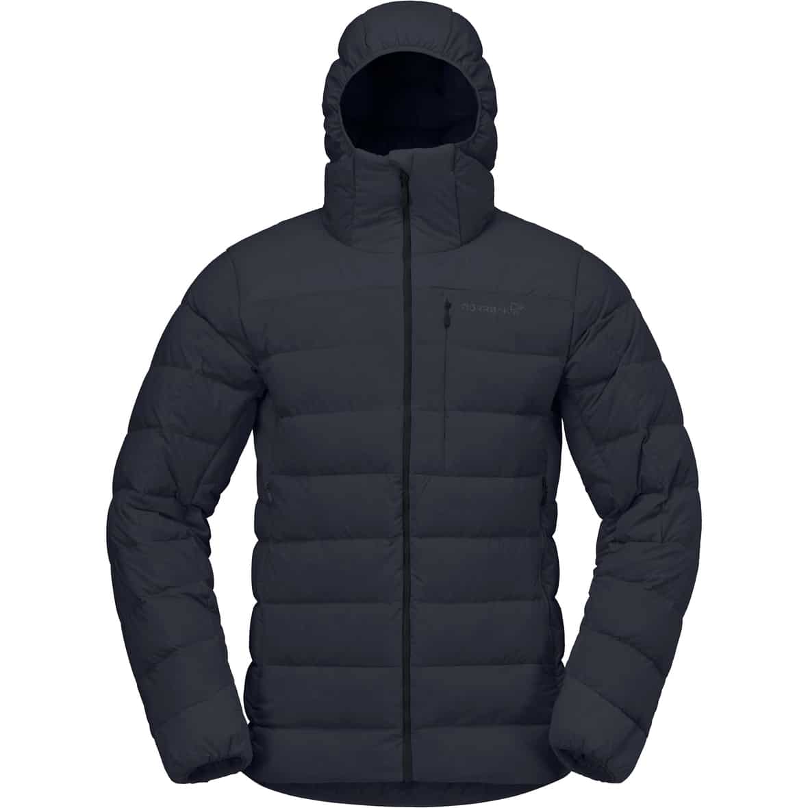 Femund Down700 Zip Hood Herren Daunenjacke Schwarz_7718__CAVIAR BLAC | XXL