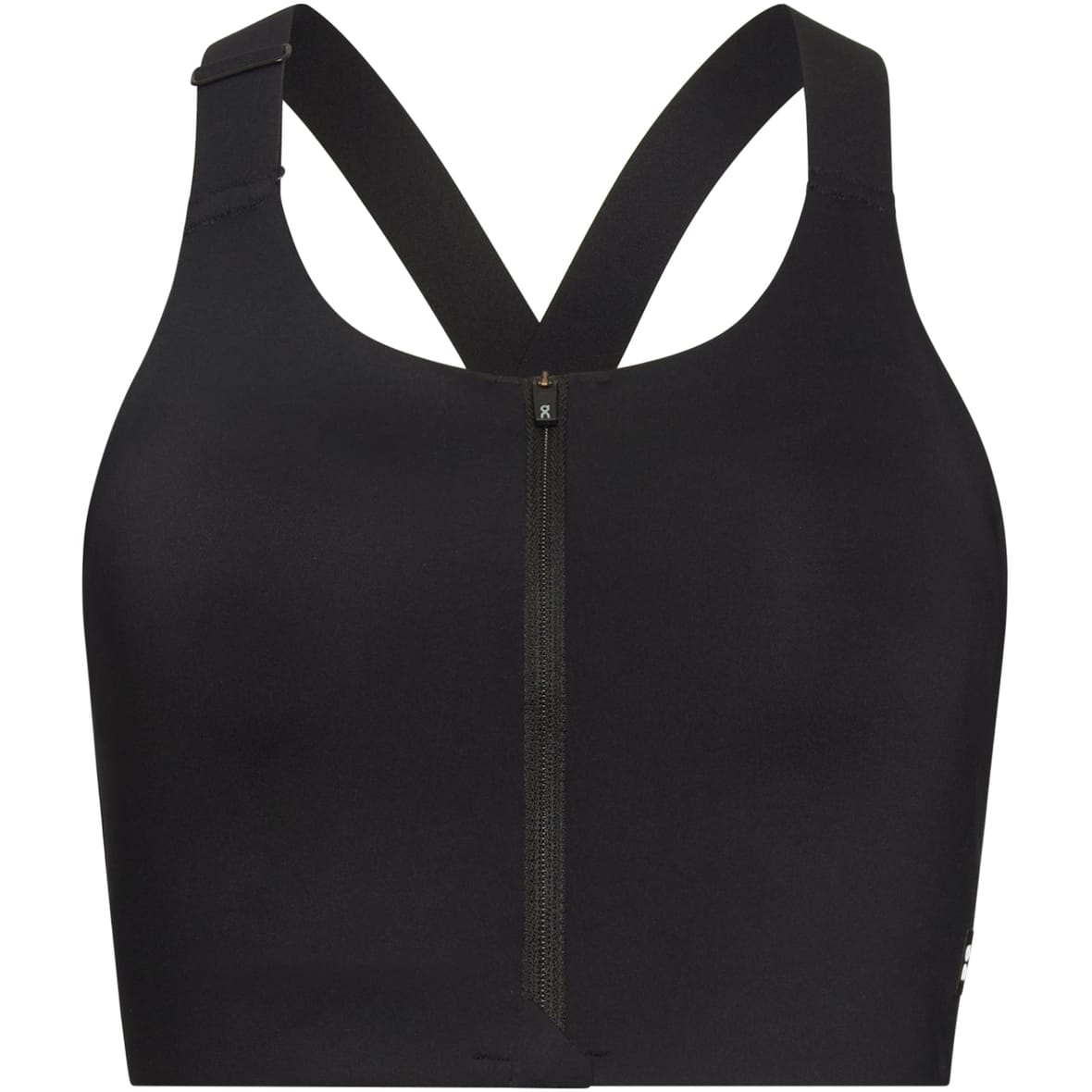 Endurance Zip Damen Sport-BH Schwarz_0553__BLACK | L
