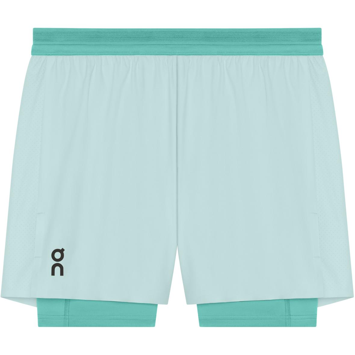 5" Performance 2/1  Herren Laufshorts Türkis_4958__FLURRY / AQUAMARINE | L