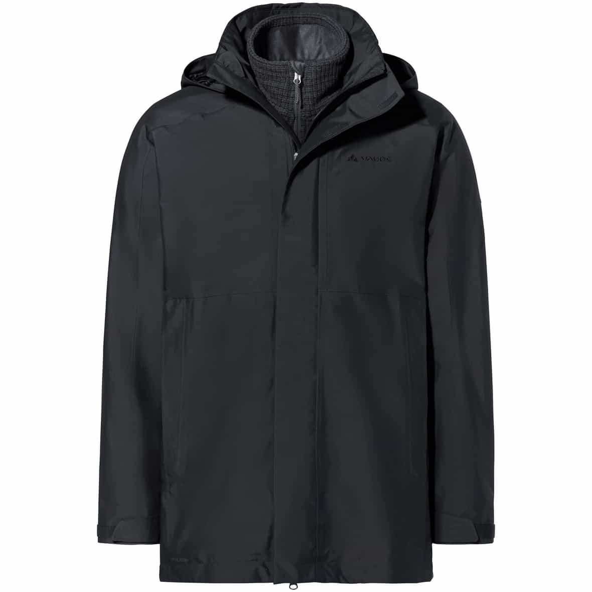 Idris 3in1 Herren Parka Schwarz_010 | 3XL