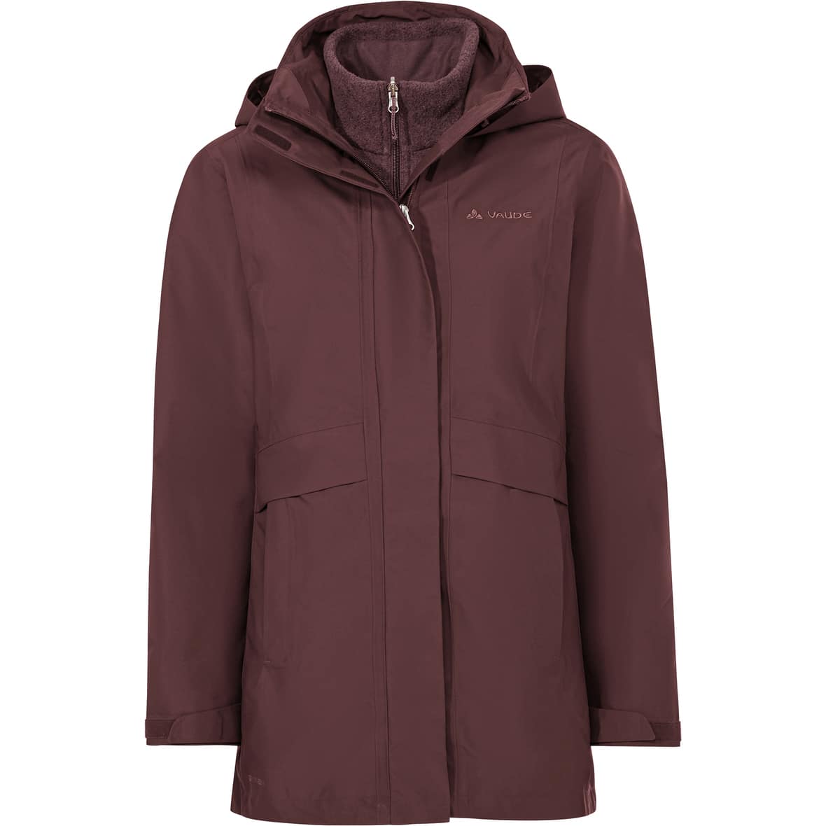 Idris 3in1 IV Damen Doppeljacke Dunkelrot_821 | 34