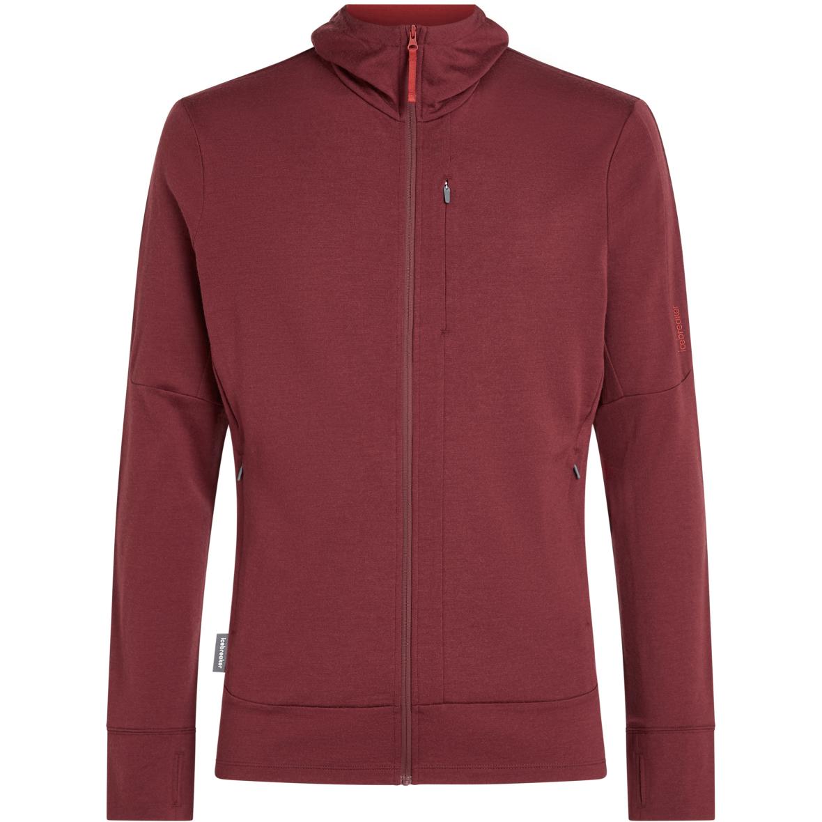 Merino 260 Quantum Herren Hoodie Dunkelrot_IB0NL | L