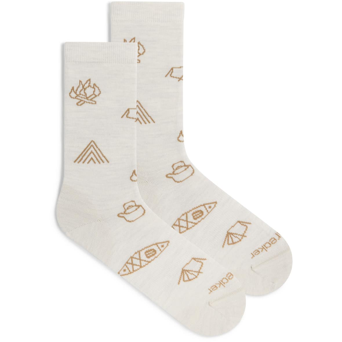 Merino Lifestyle Crew Camp Essentials Damen Sportsocken Beige_IB0IW | S