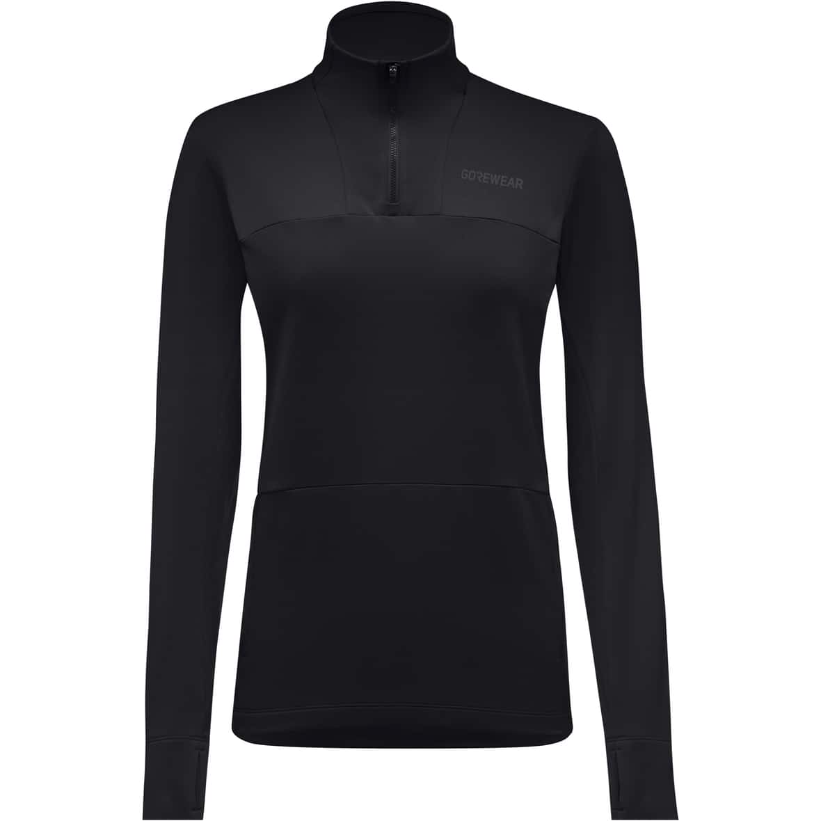 Training Thermo 1/4-Zip Damen Funktionsshirt Schwarz_9900 | XS