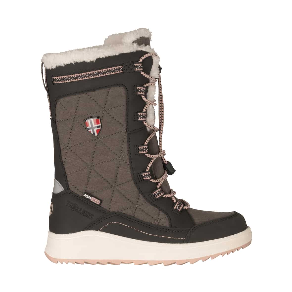 Trollkids Kinder Arendal Winter PRO Winterstiefel (Anthrazit 39 EU) Winterstiefel