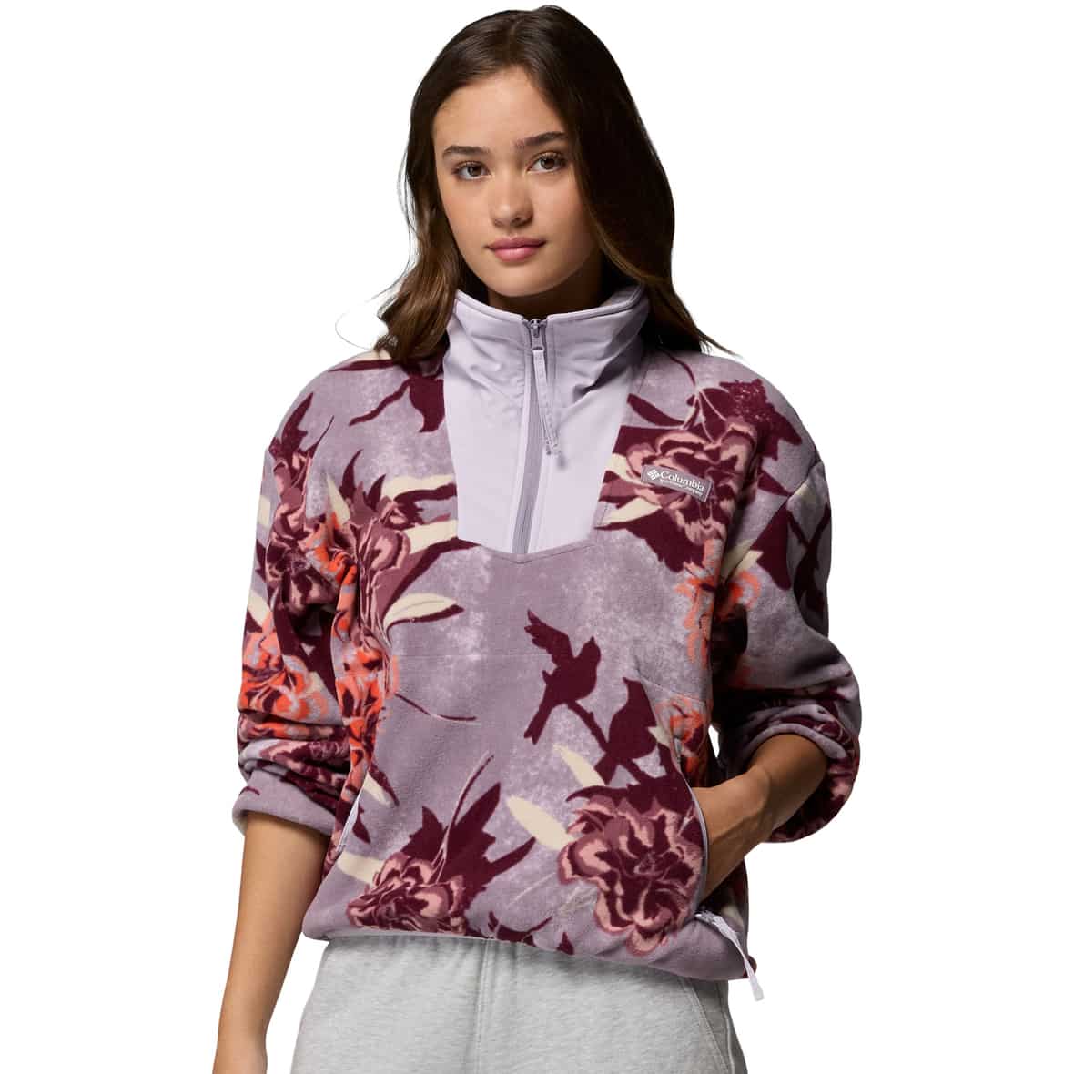 Sequoia Grove Printed Half Zip Damen Pullover