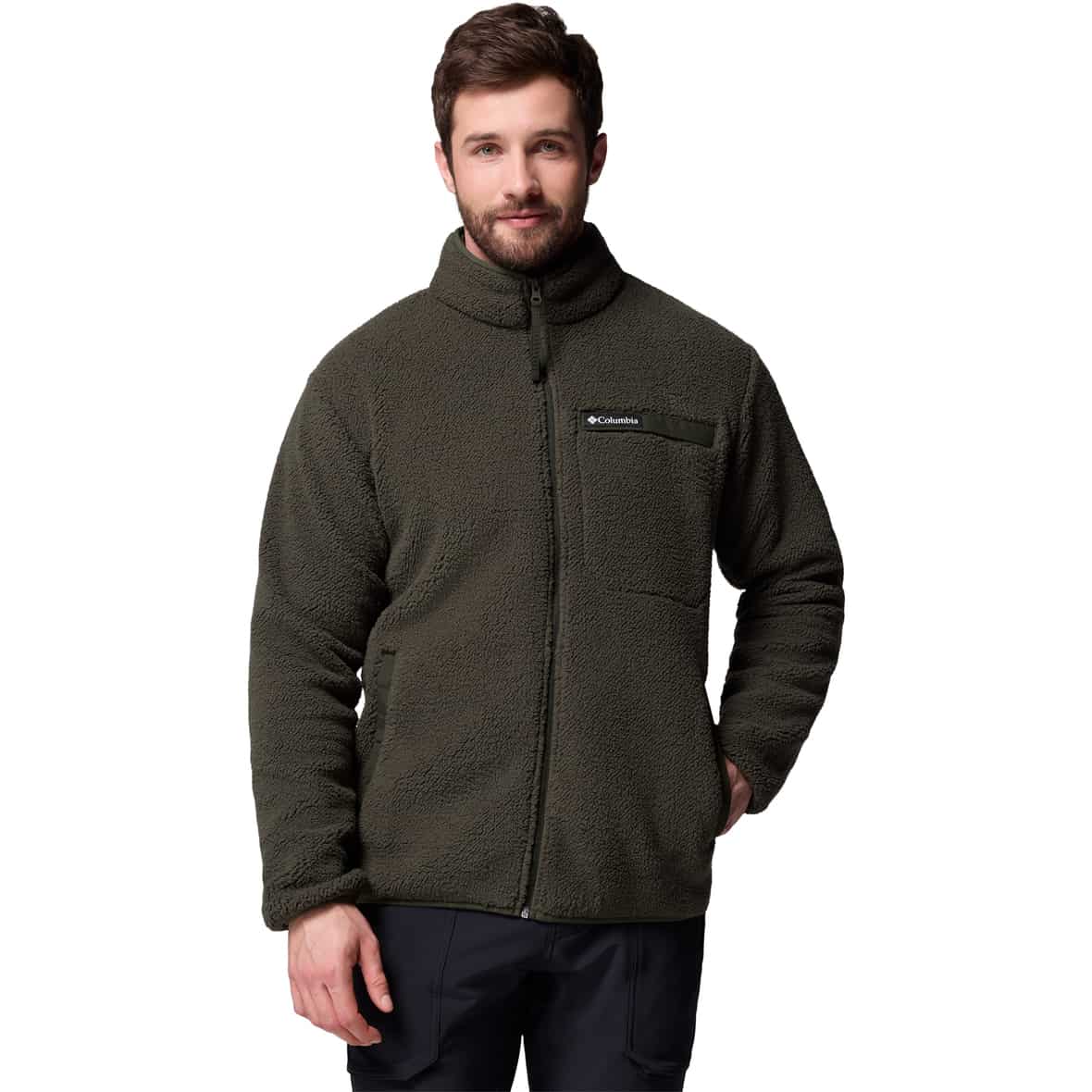 Rugged Ridge High Pile Herren Pullover Dunkelgrün_366__GREENSCAPE | XL