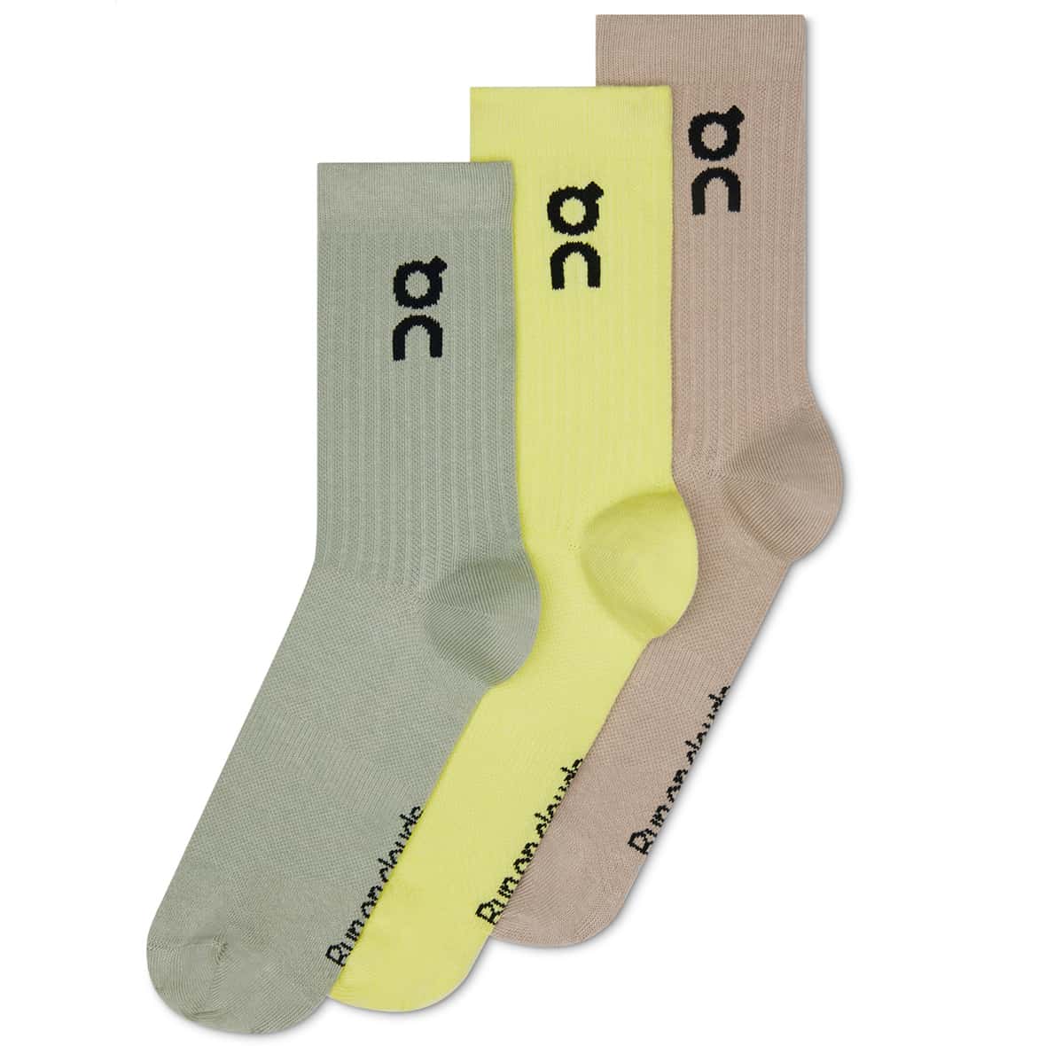 Logo High 3 Paar Socken Gelb_4481__LEMONADE / TIN | 43-46