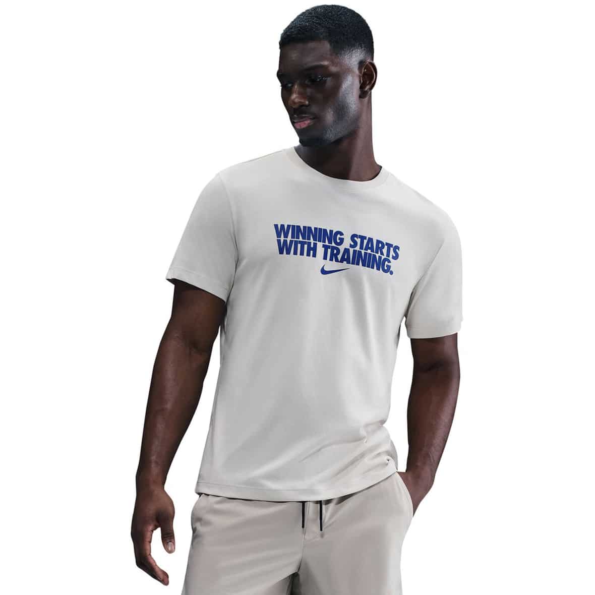 Dri-Fit Winning Herren T-Shirt Beige_072__LIGHT BONE/BRIGHT BLUE | L
