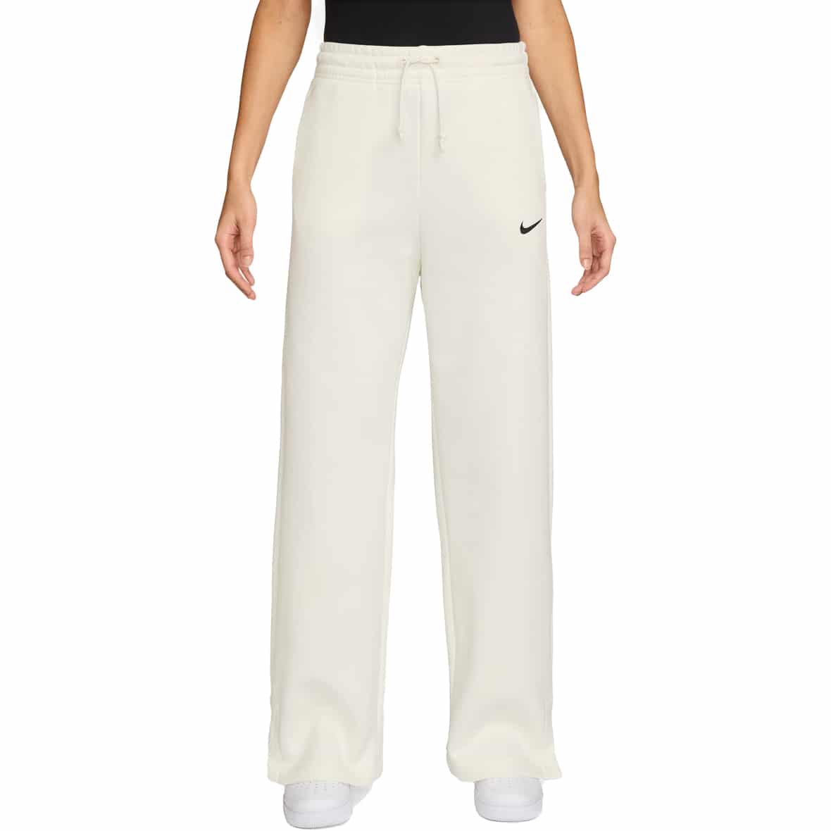 Phoenix Fleece Damen Trainingshose Weiß_133__SAIL/BLACK | L