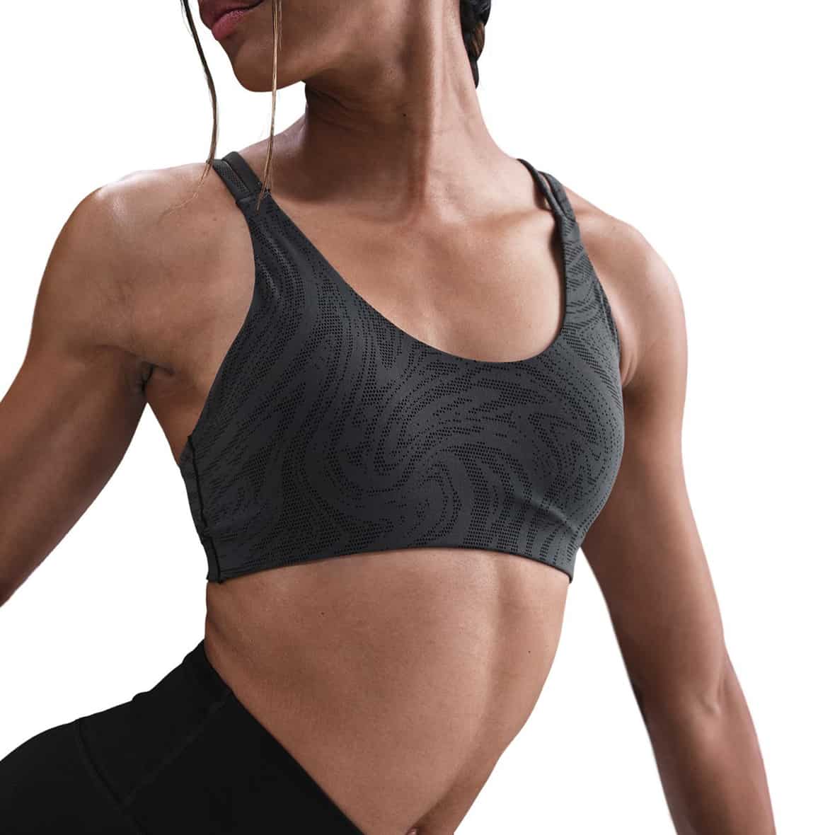 Zenvy Damen Sport-BH Schwarz_010__BLACK/DK SMOKE GREY/COOL GREY | XS