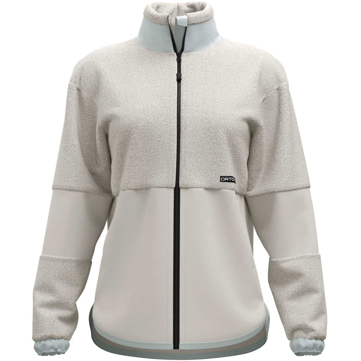 Teddy Damen Fleecejacke Hellgrau_O00567 | XL
