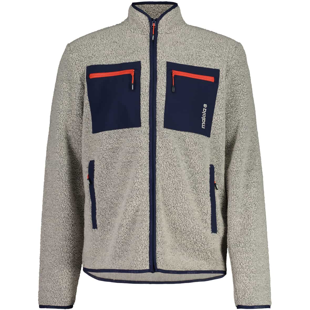 SeloM. Herren Fleecejacke Hellgrau_114 | M