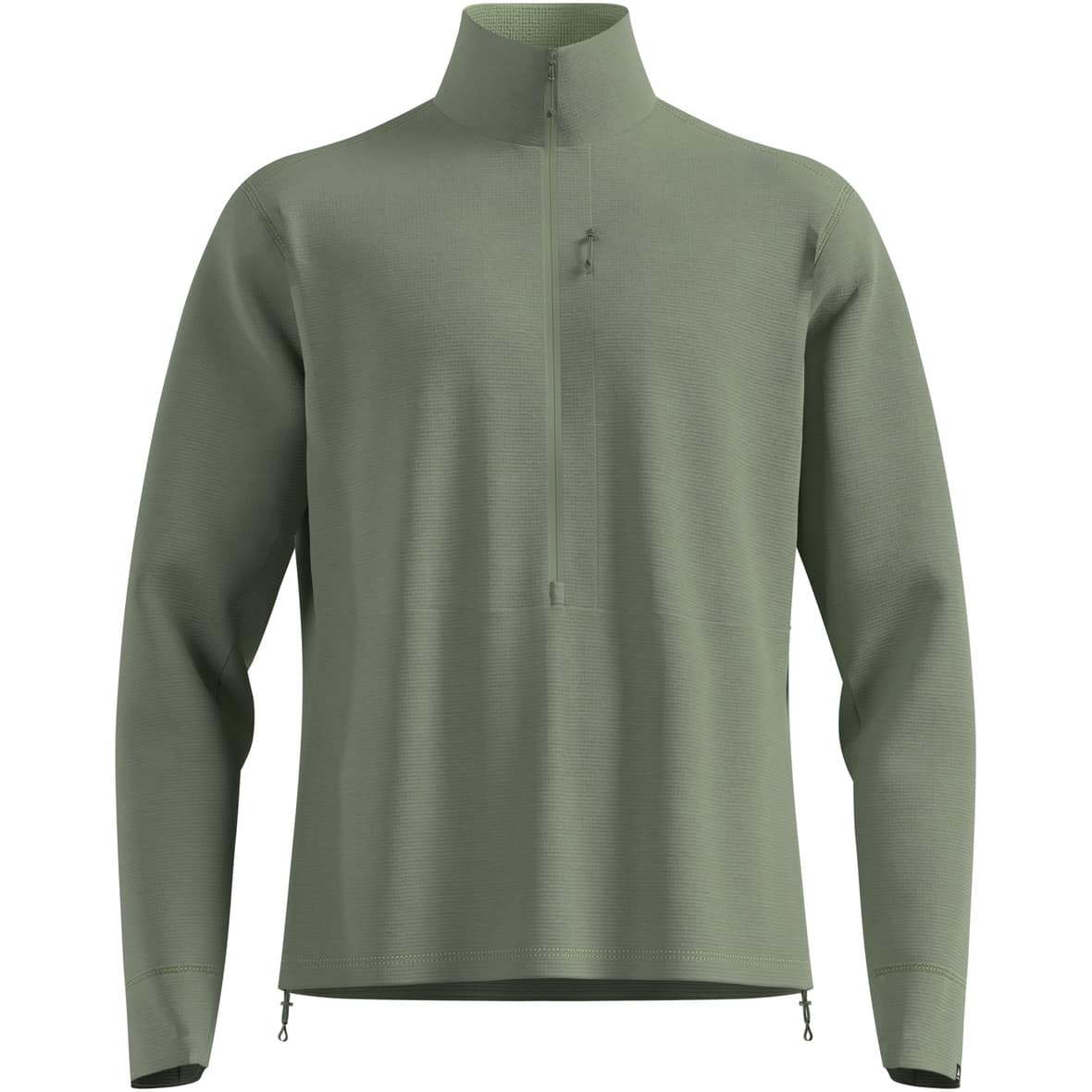Odlo Grid Fleece Herren Rollkragenshirt (Hellgrau XL)