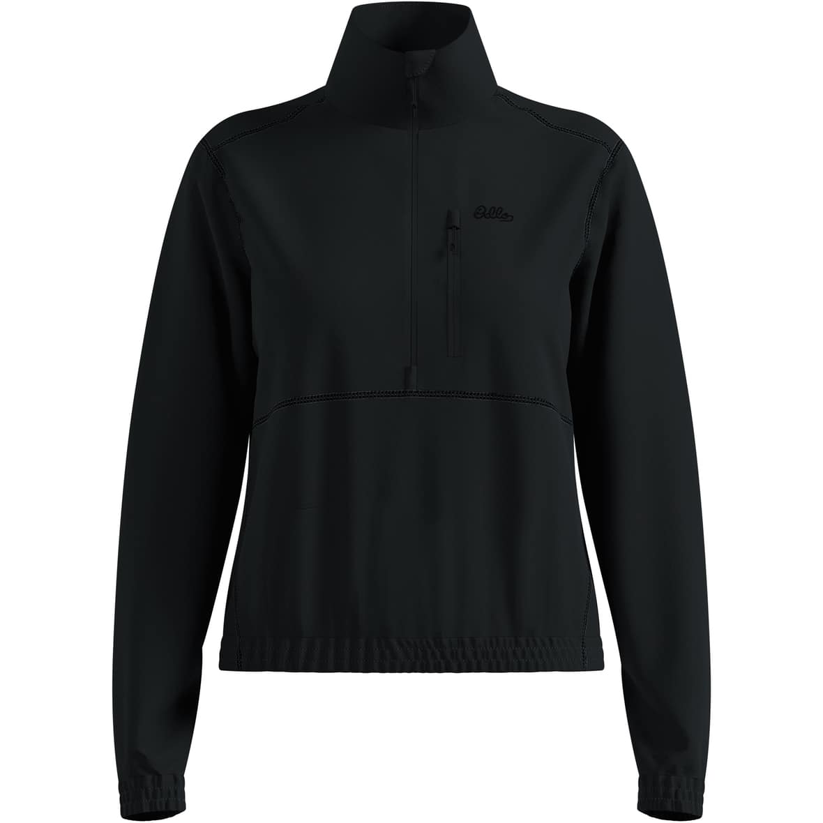 Odlo Classic Fleece Damen Rollkragenshirt (Schwarz XL)