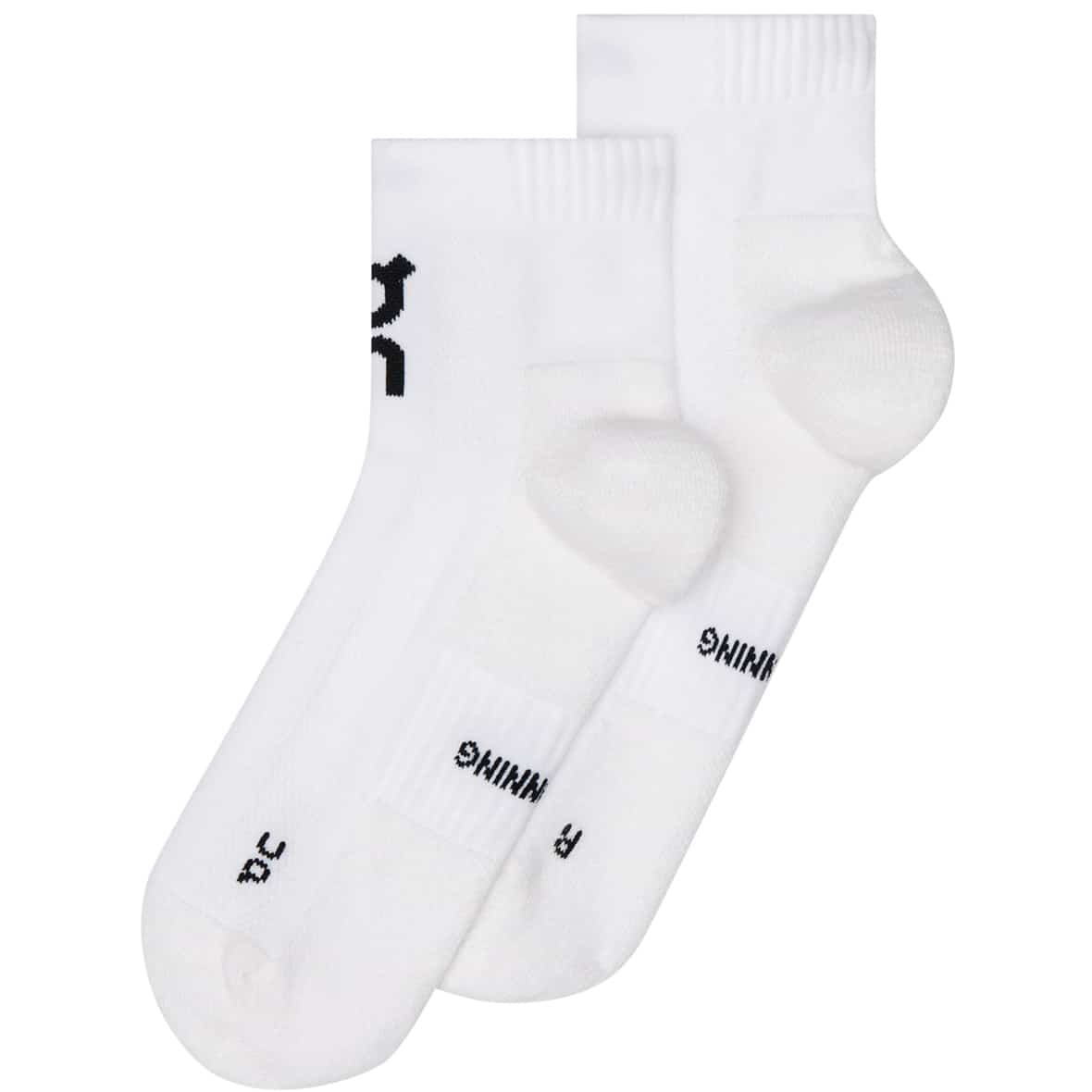 On 2er-Pack Core Run Mid Laufsocken Unisex ( Weiß 47-49 Größe,)