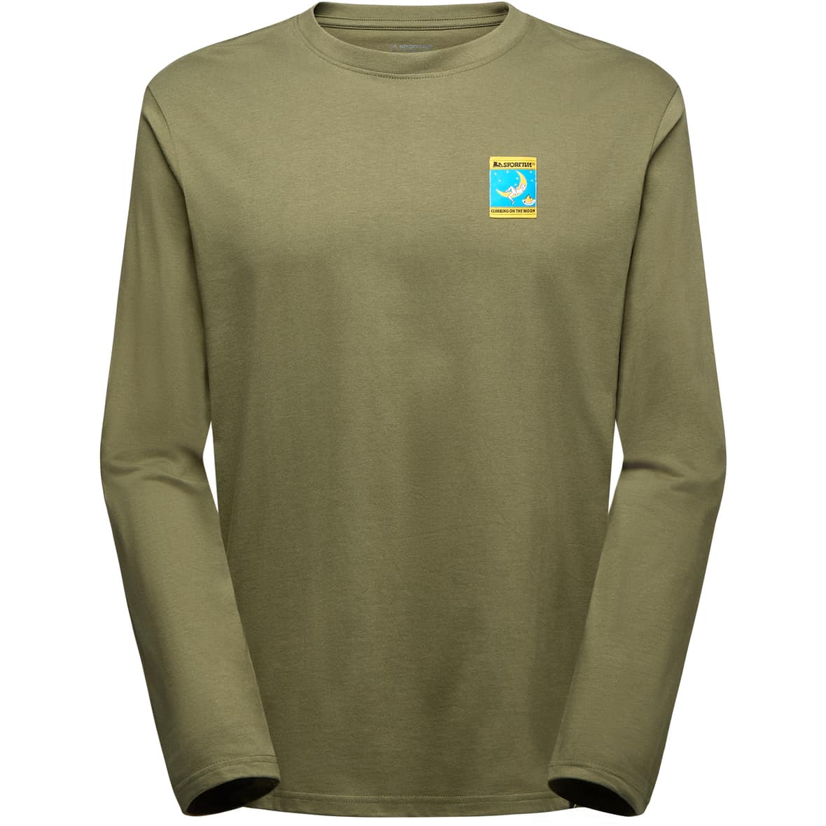 Moon Climb  Herren Longsleeve Oliv_E47B46 | S
