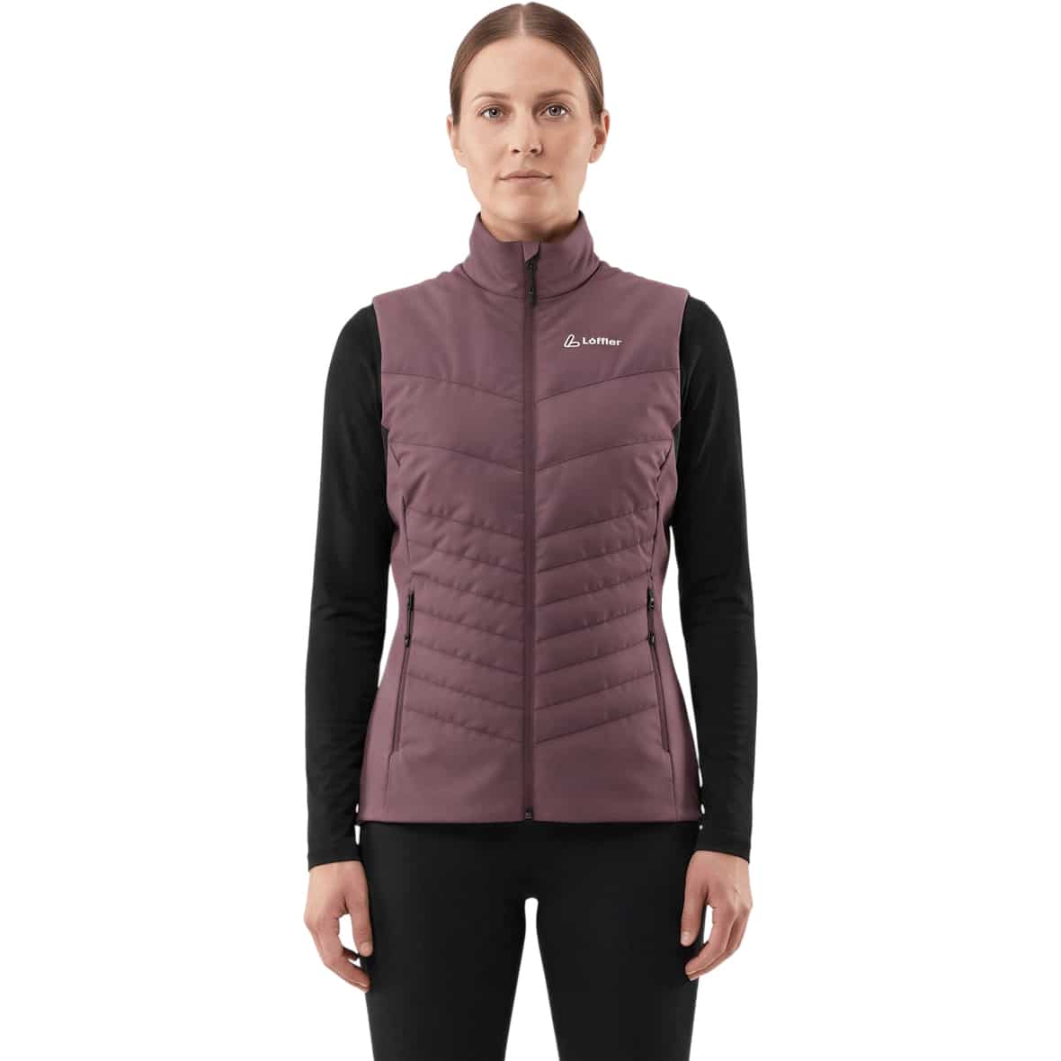 PL60 Damen Langlaufweste Dunkelrot_575 | 34