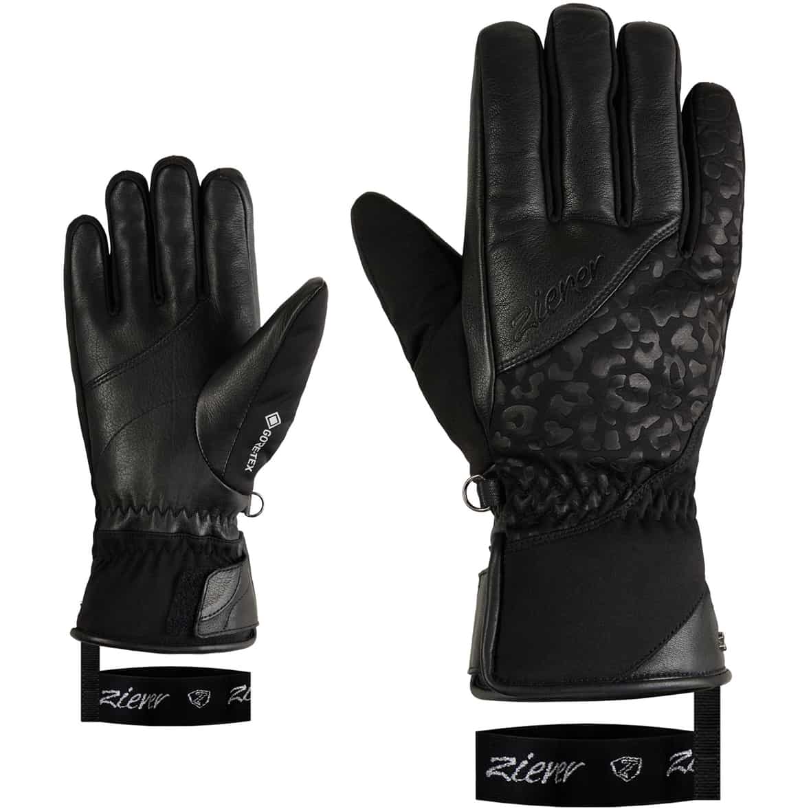 Klisa-Z Gore-Tex Damen Fingerhandschuhe Schwarz_12__BLACK | 6