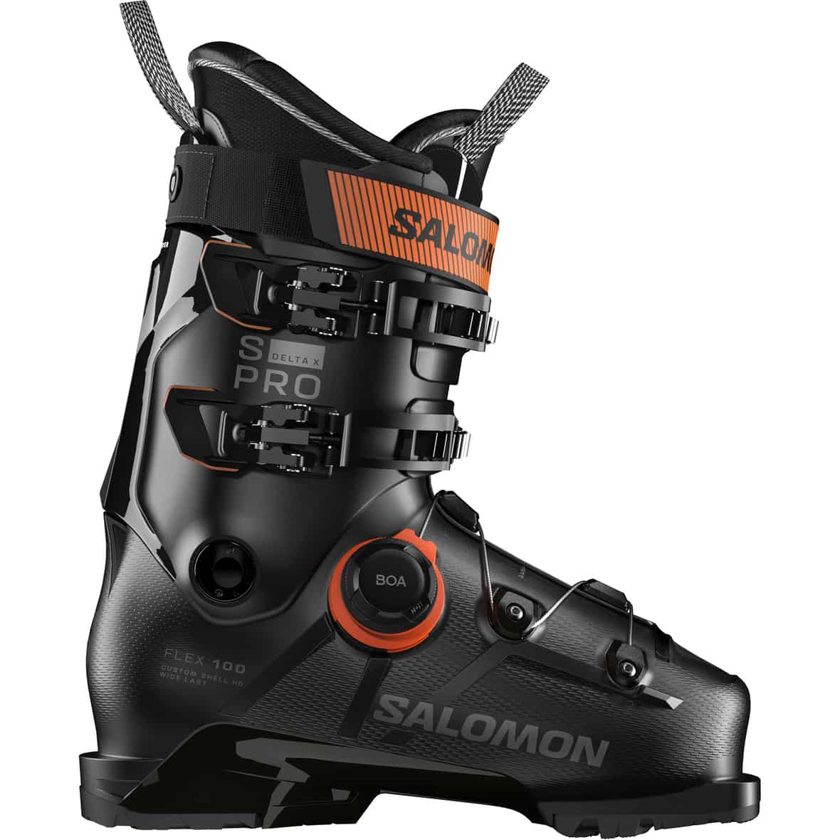 S/PRO DELTA BOA X100 25/26 Alpin Skischuhe Schwarz_000__BLACK/DARK GREY MET./ORANGE TI | 27