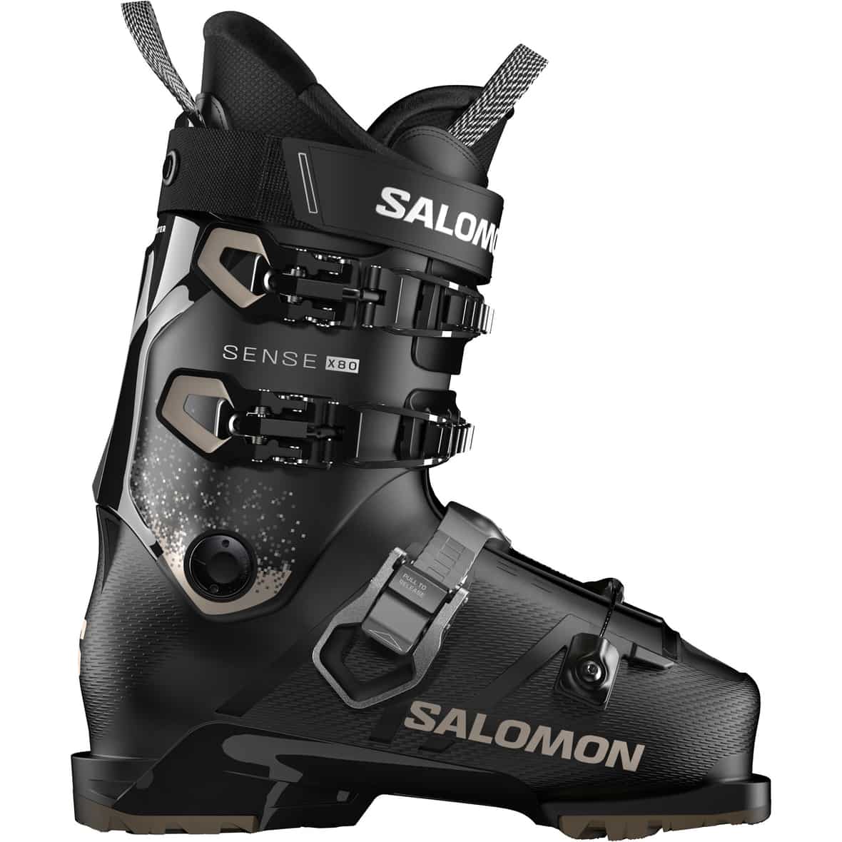 SENSE X80 25/26 Damen Alpin Skischuhe Schwarz_BLACK / HUMUS / A | 26