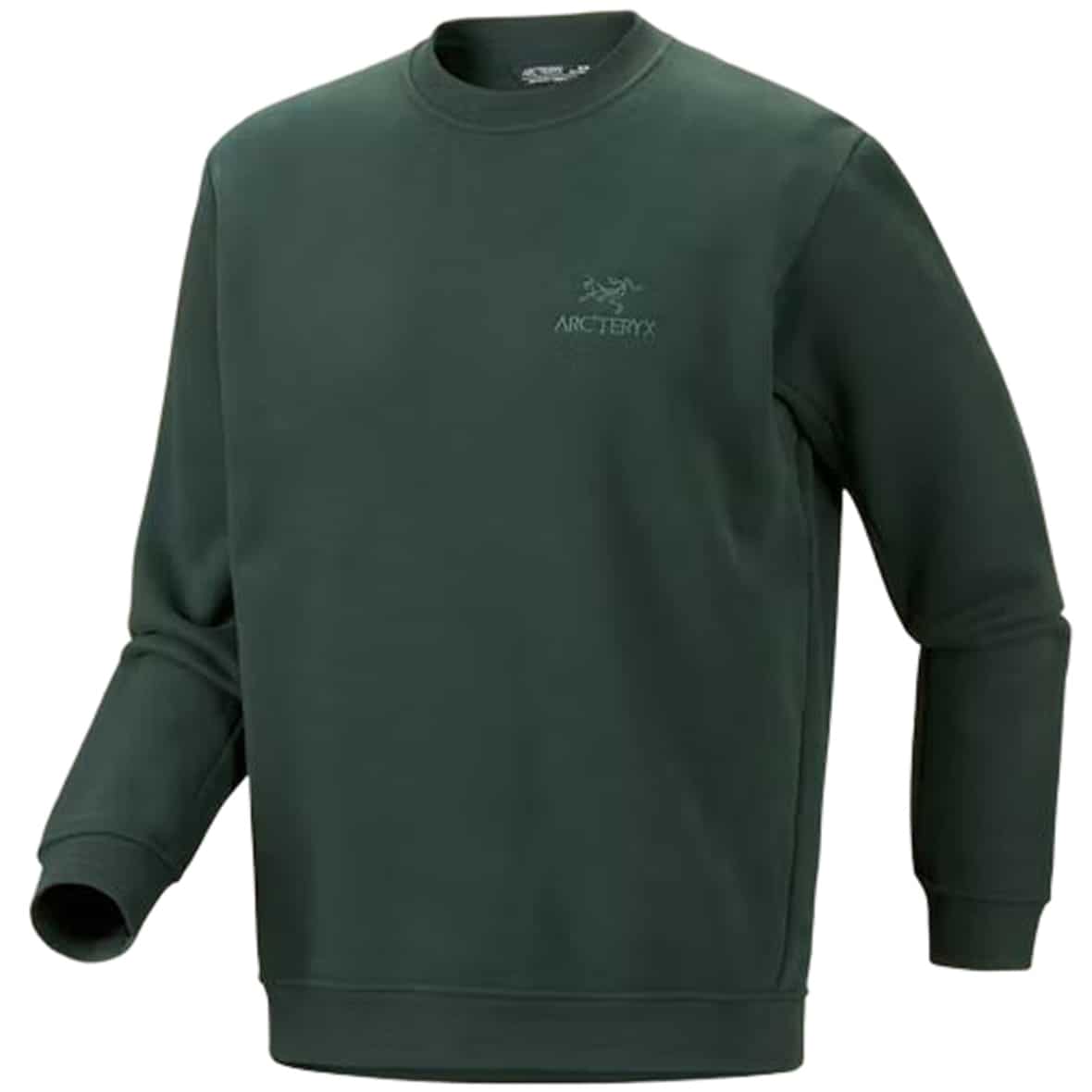 Emblem Fleece Crew Herren Fleecepullover Dunkelgrün_000980 | S