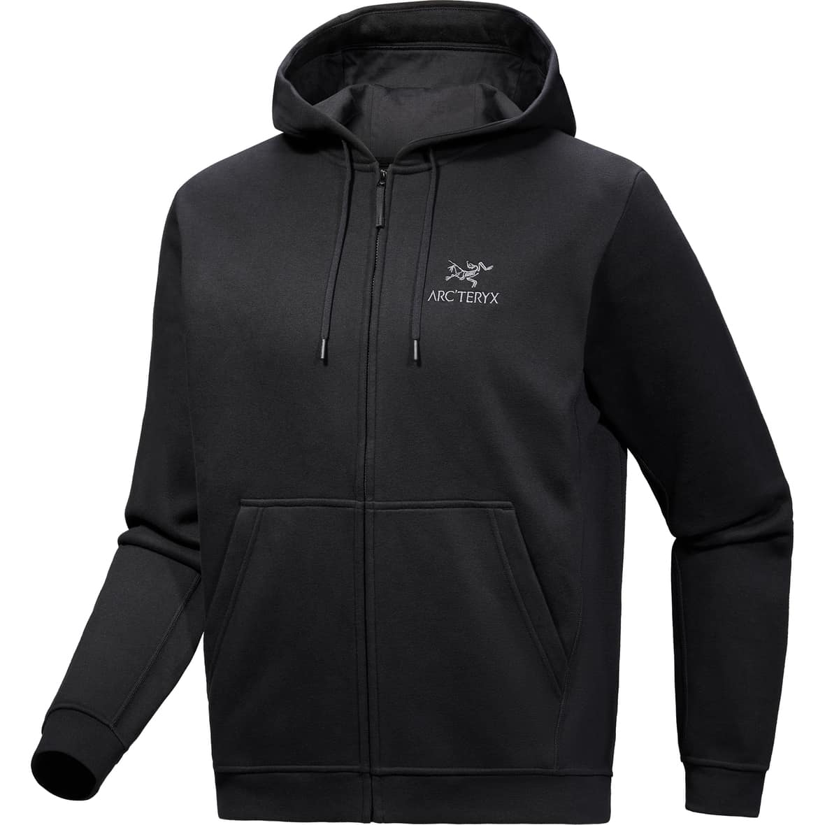 Emblem Fleece Herren Zip-Hoodie Schwarz_002291 | L