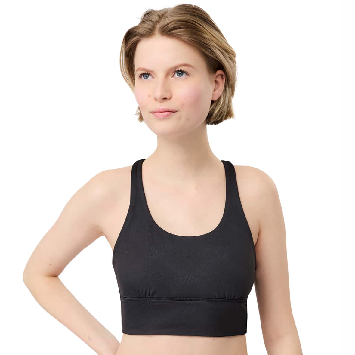 Monoprinted Damen Sport-BH Anthrazit_MONOCHROME | XS