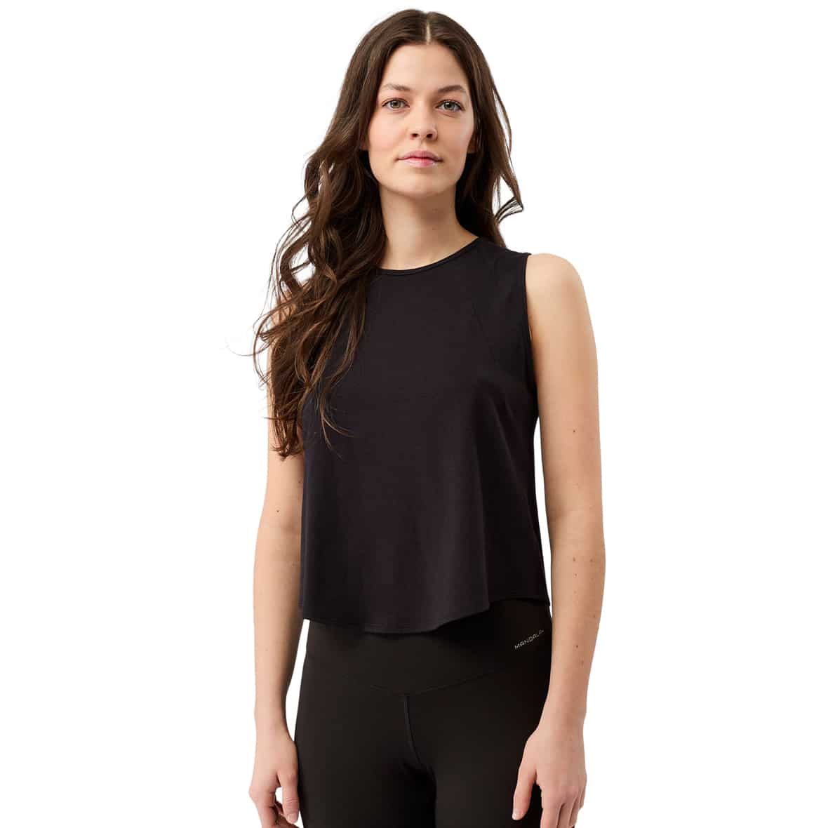 Cropped  Damen Tanktop Schwarz_BLACK | XS