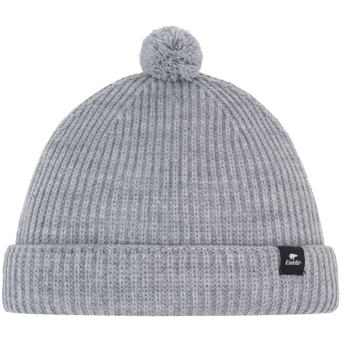 Denn Pompon Kinder Mütze Hellgrau_106__HELLGRAUMELE | STK