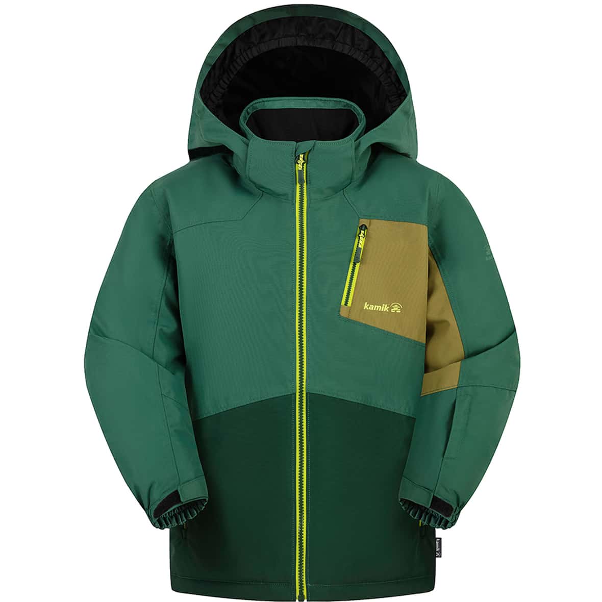 Kamik Kinder Hugo Skijacke (Dunkelgrün 98 Größe) Skijacken