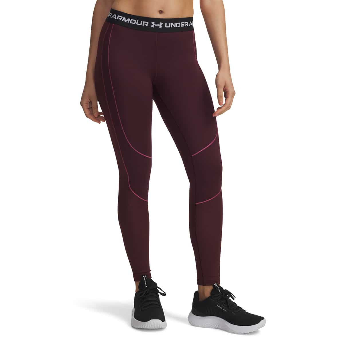 Under Armour Cold Gear Damen Leggings ( Dunkelrot XS)