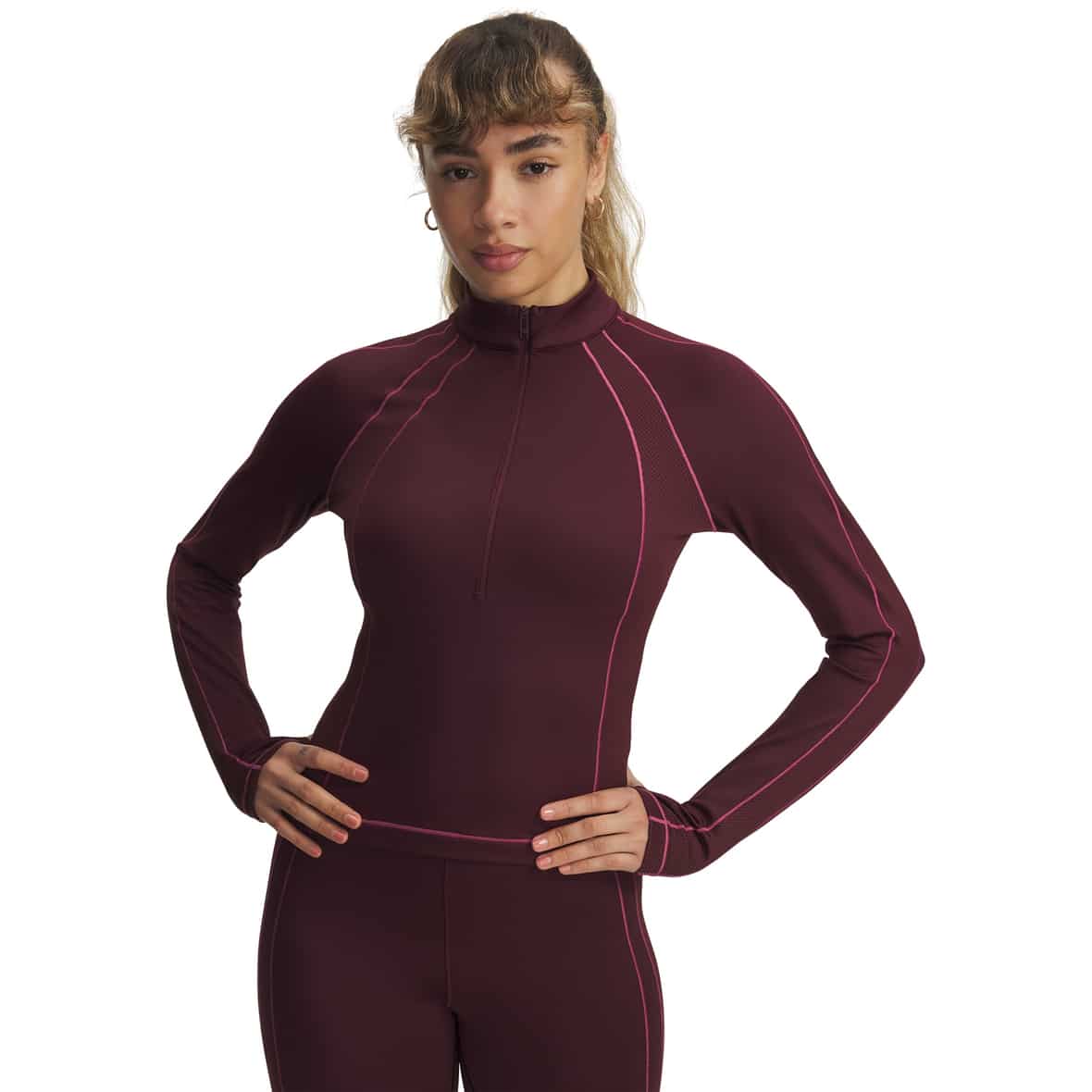 Cold Gear Damen Longsleeve Dunkelrot_600 | L