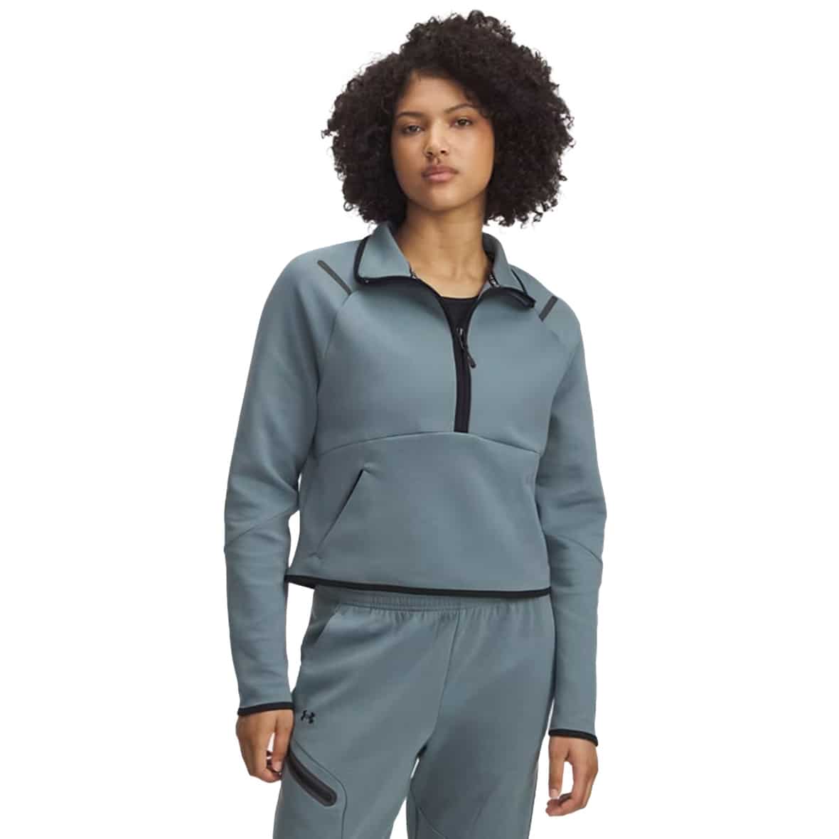 Under Armour Unstoppable Fleece Half Zip Damen Sweatshirt ( Blau XS)
