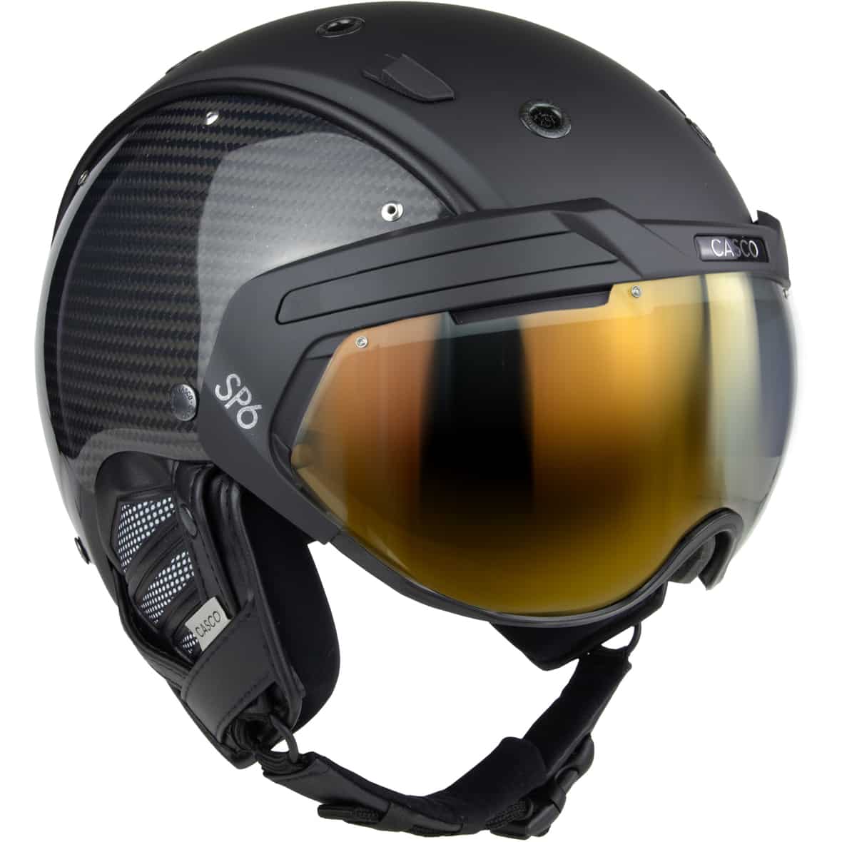 SP-6 Skihelm Schwarz_SCHWARZ-CARBON | M