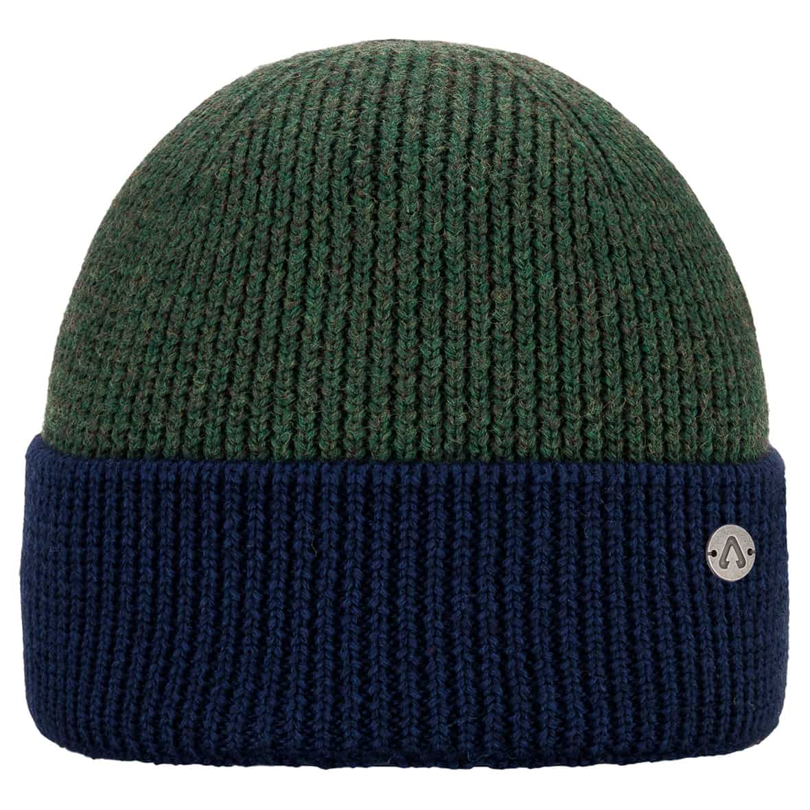 Blocwul Mütze Oliv_001__GREEN MELANG | one size