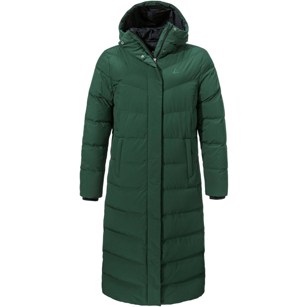 Schöffel Down Coat Style Vindave WMS Damen Daunenmantel (Dunkelgrün 42) Parkas