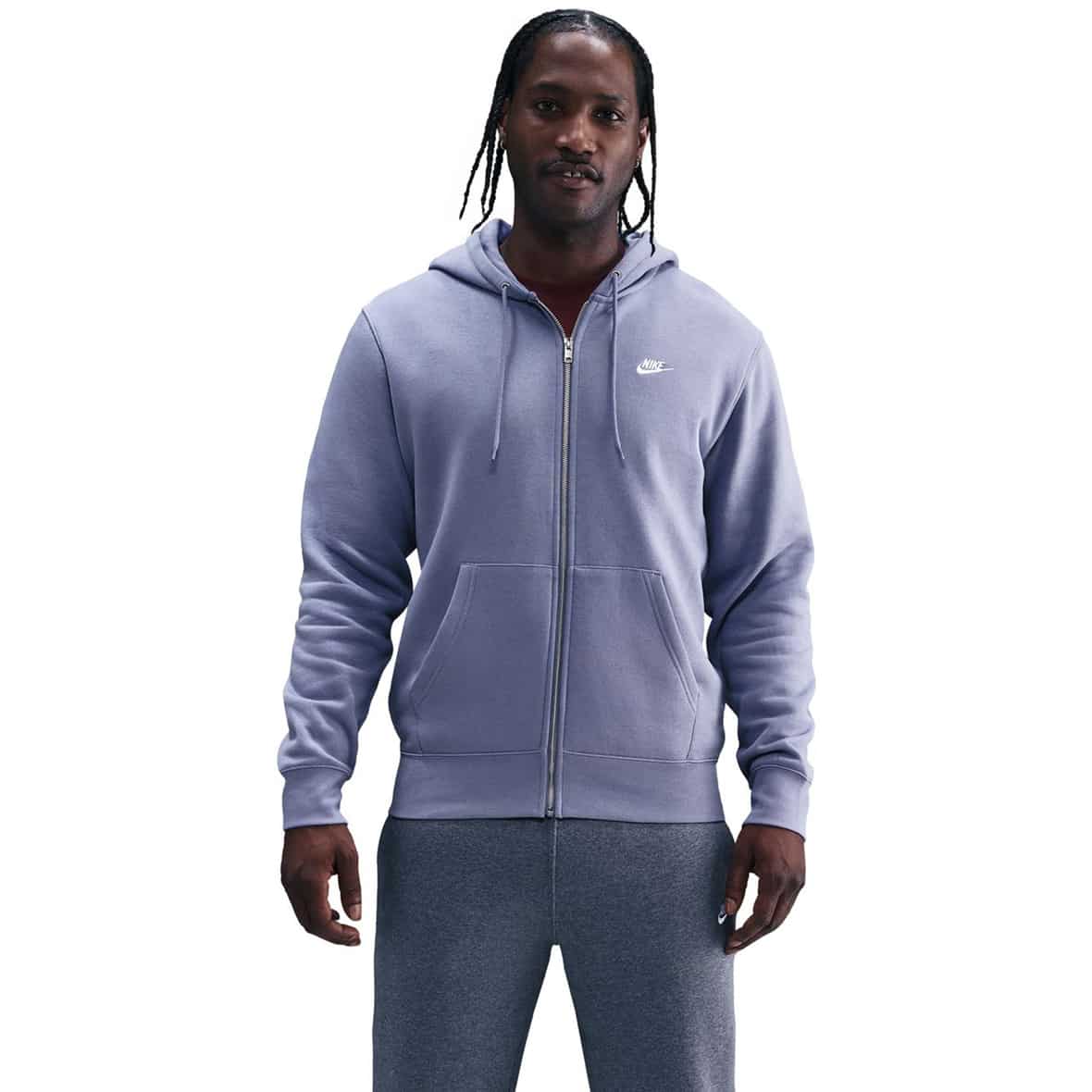 Nike Club Fleece Herren Zip-Hoodie ( Blau M)