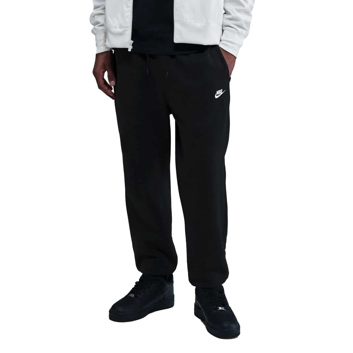 Club Brushed Herren Trainingshose Schwarz_010__BLACK/BLACK/WHITE | L