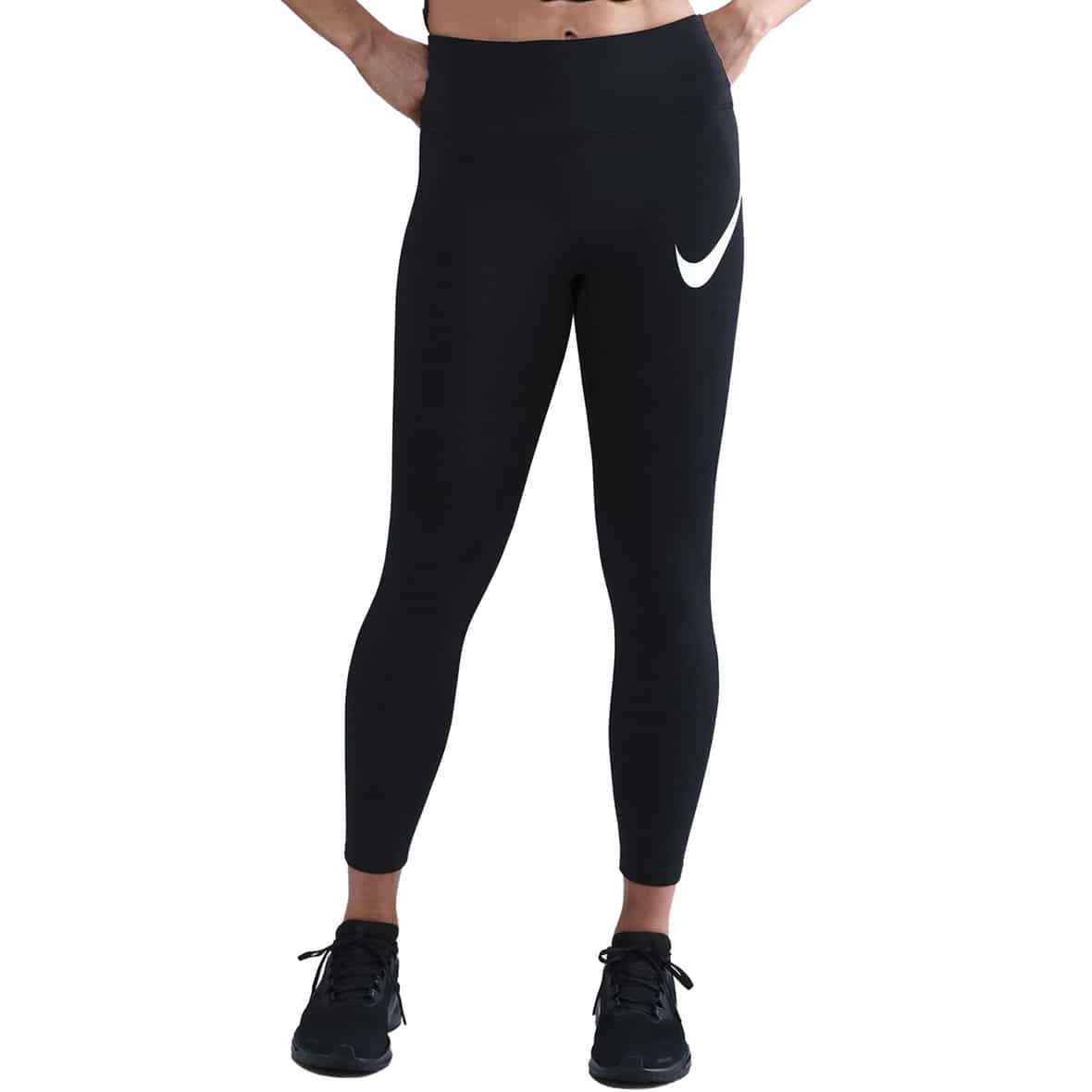 Tempo Swoosh Run Damen Lauftights Schwarz_010__BLACK/REFLECTIVE SILV/WHITE | L