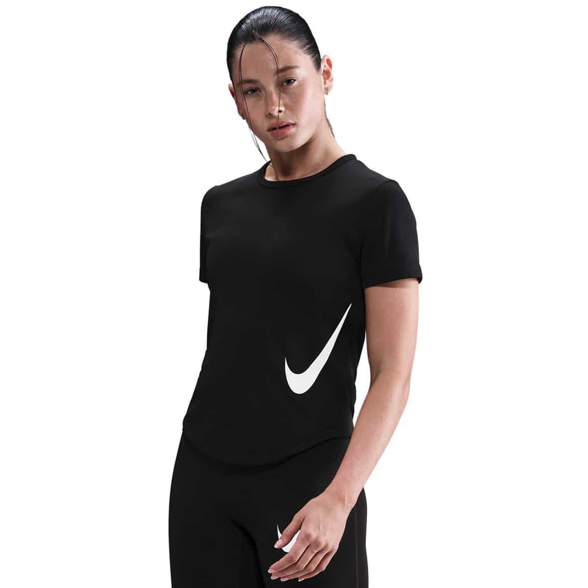 Swoosh Run Damen Laufshirt Schwarz_010__BLACK/WHITE | XS