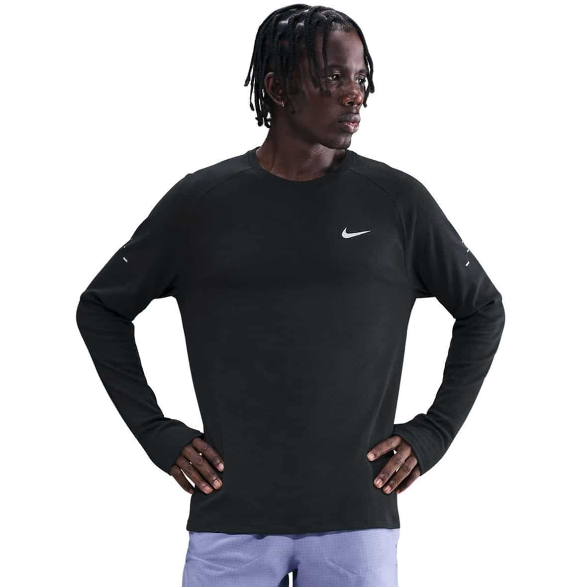 Dri-Fit Stride Waffle Herren Laufshirt Schwarz_010__BLACK/REFLECTIVE SILV | XXL