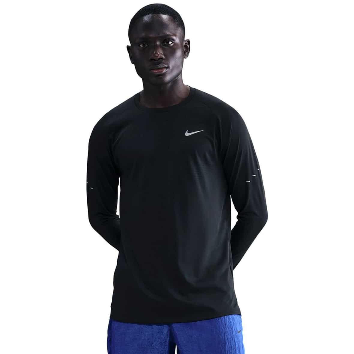 Stride Herren Laufshirt Schwarz_010__BLACK/REFLECTIVE SILV | S